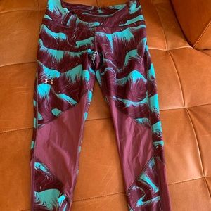 Under Armour 3/4 sheer detail leggings